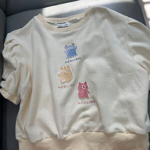 Cream Butter Yellow Little Monster Tshirt